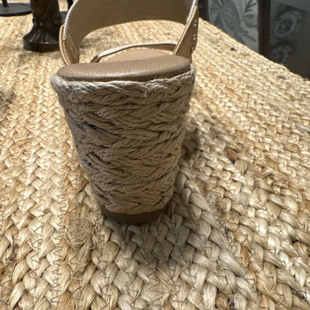 Tommy Bahama Sandals Womens Size 7.5 Super Espadrille Wedge Slip Ons Cream - Picture 5 of 8